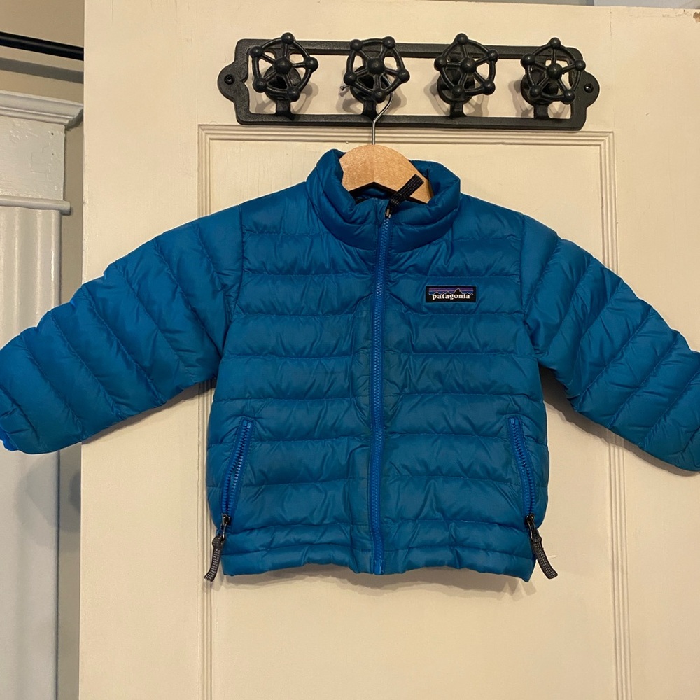 Toddler Patagonia Teal Puffer Jacket